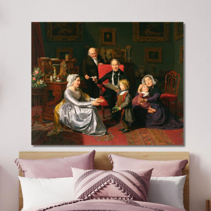 L'Adozione Ferdinand Georg Waldmüller fgw108 quadro stampato su tela