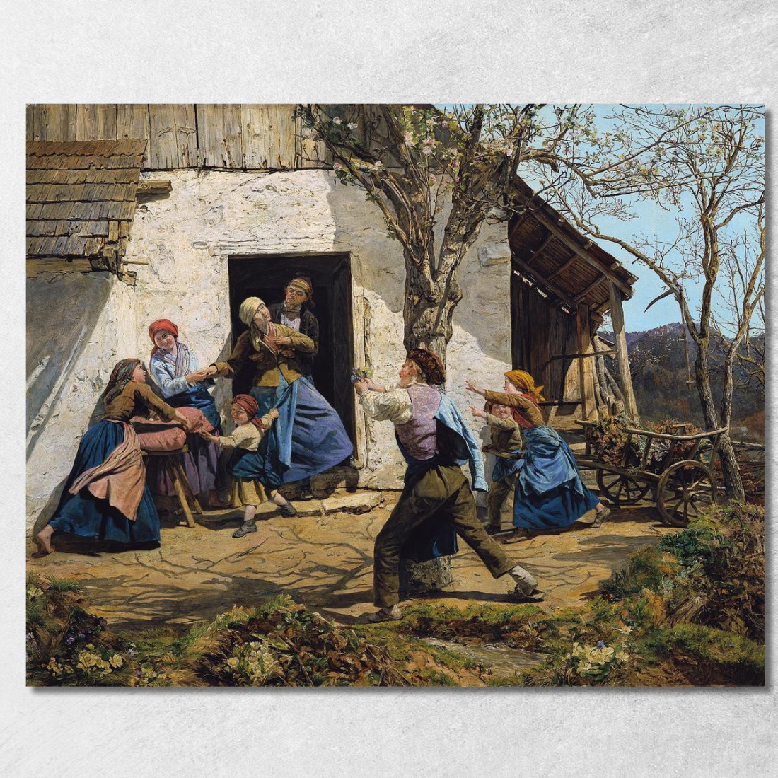 Il Guarito Ferdinand Georg Waldmüller fgw115 quadro stampato su tela
