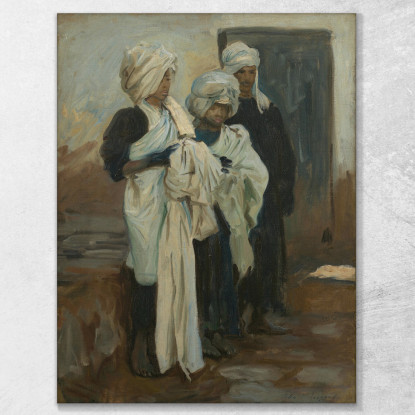 Tintori Egiziani Dell'Indaco John Singer Sargent jss58 quadro stampato su tela