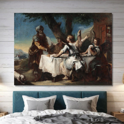 Abramo Accoglie I Tre Angeli Francesco Guardi fgr5 quadro stampato su tela