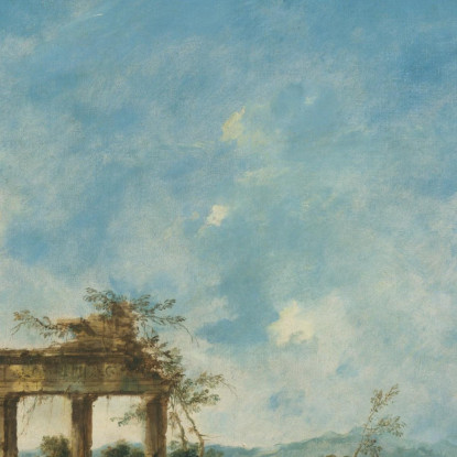 Paesaggio Fantastico 3 Francesco Guardi fgr13 quadro stampato su tela