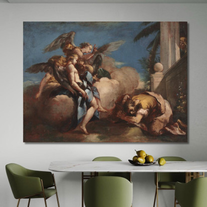 Gli Angeli Appaiono Ad Abramo Francesco Guardi fgr23 quadro stampato su tela