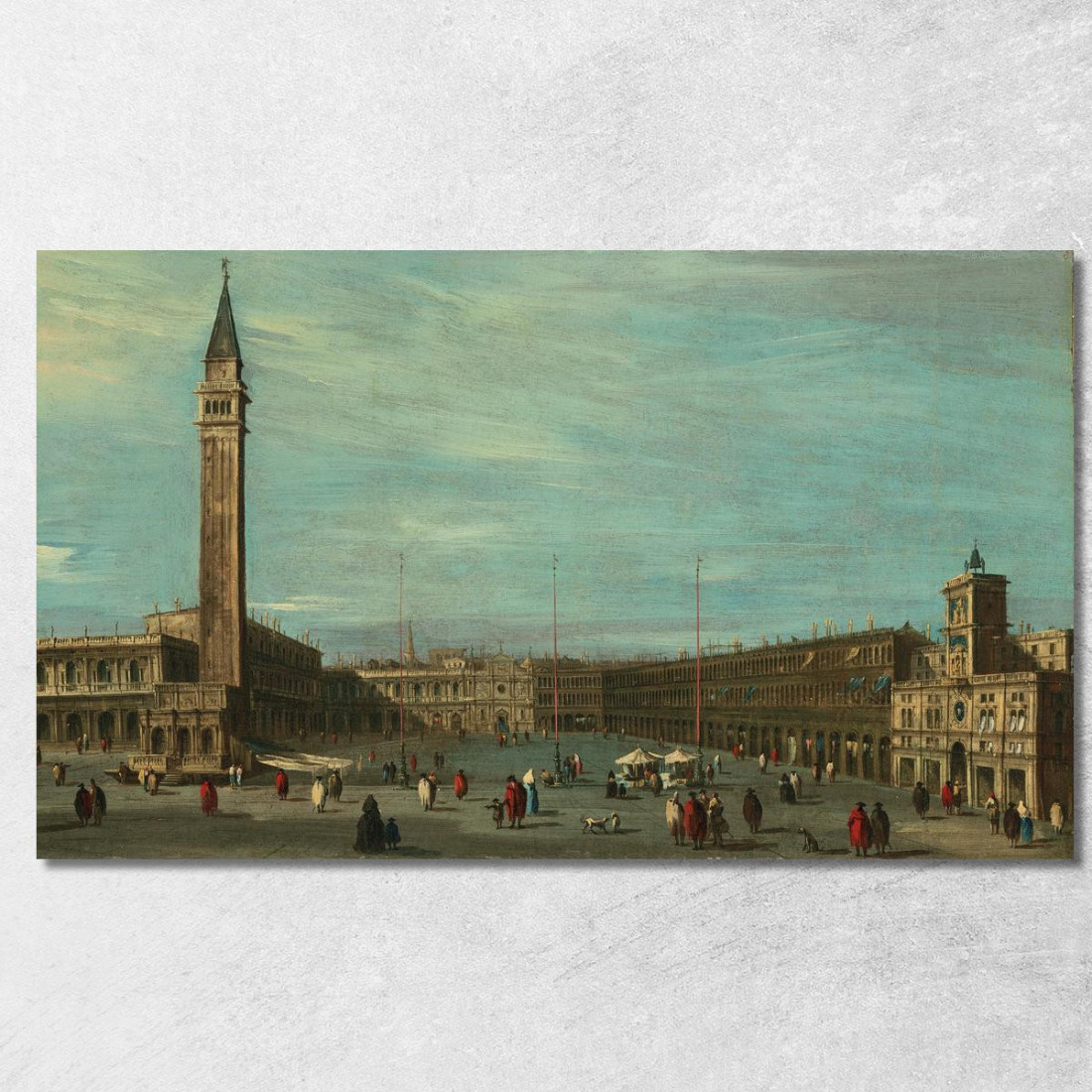 Piazza San Marco Venezia Vista Verso Ovest Francesco Guardi fgr33 quadro stampato su tela