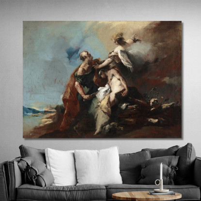 Il Sacrificio Di Isacco Francesco Guardi fgr37 quadro stampato su tela