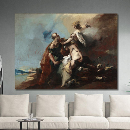Il Sacrificio Di Isacco Francesco Guardi fgr37 quadro stampato su tela