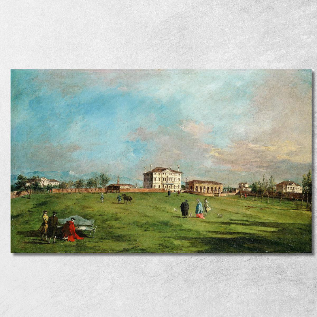 Villa Loredan A Paese Francesco Guardi fgr38 quadro stampato su tela
