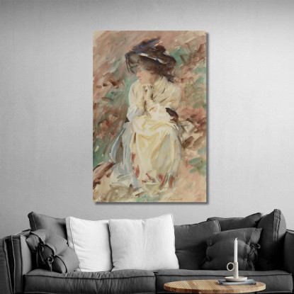 Elisa John Singer Sargent jss62 quadro stampato su tela