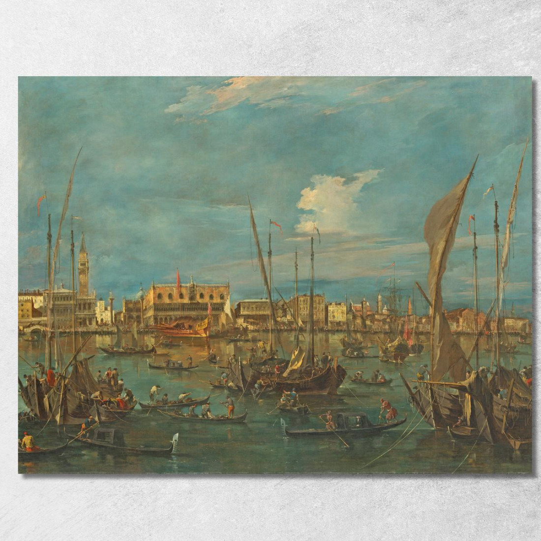 Venezia Dal Bacino Di San Marco Francesco Guardi fgr40 quadro stampato su tela