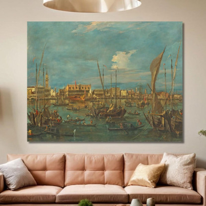 Venezia Dal Bacino Di San Marco Francesco Guardi fgr40 quadro stampato su tela