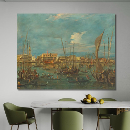 Venezia Dal Bacino Di San Marco Francesco Guardi fgr40 quadro stampato su tela