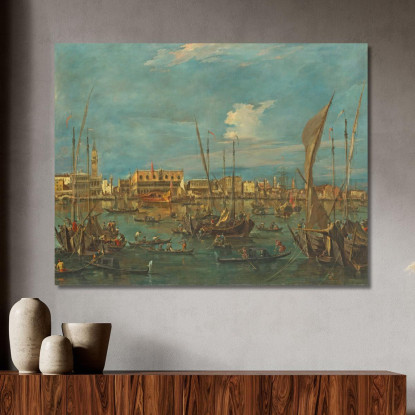 Venezia Dal Bacino Di San Marco Francesco Guardi fgr40 quadro stampato su tela