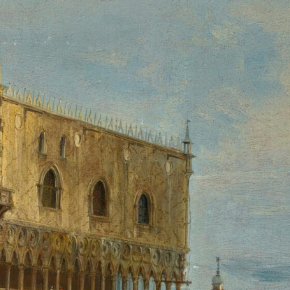 Venezia Veduta Della Piazzetta Verso Sud Con Il Palazzo Ducale Francesco Guardi fgr42 quadro stampato su tela