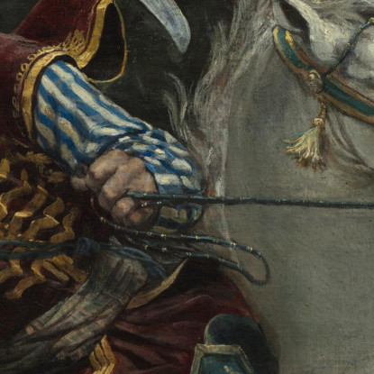 Combattimento Tra Un Greco E Un Turco Horace Vernet hvr9 quadro stampato su tela