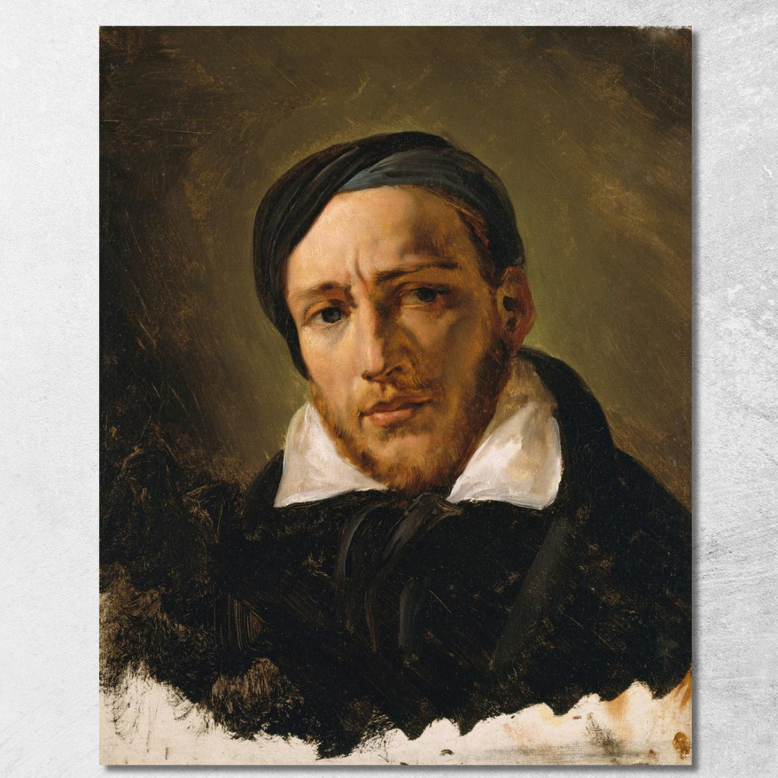 Jean-Louis-André-Théodore Géricault (1791-1824) Horace Vernet hvr16 quadro stampato su tela