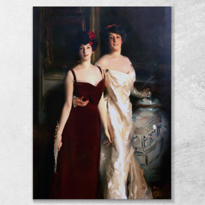 Ena E Betty Figlie Di Asher E Della Signora Wertheimer John Singer Sargent jss70 quadro stampato su tela