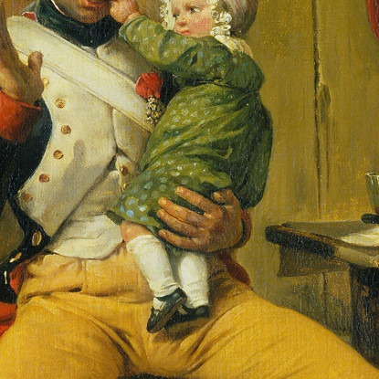 Il Veterano A Casa Horace Vernet hvr47 quadro stampato su tela