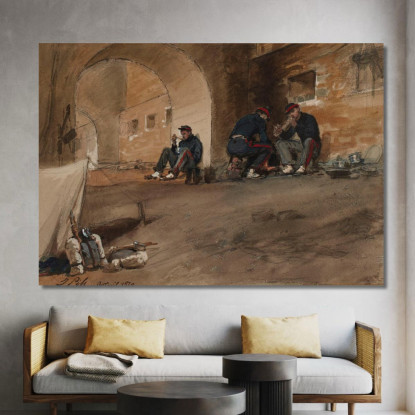 Auteuil 1870 Isidore Pils ipl3 quadro stampato su tela