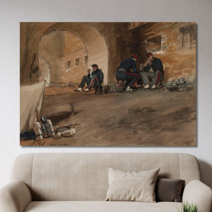Auteuil 1870 Isidore Pils ipl3 quadro stampato su tela