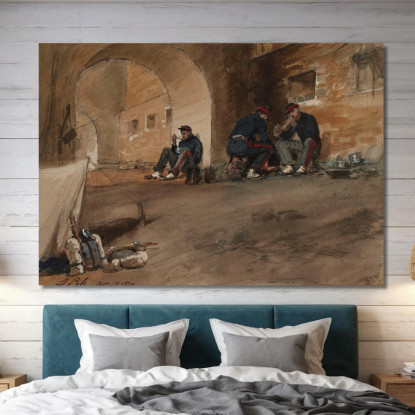 Auteuil 1870 Isidore Pils ipl3 quadro stampato su tela