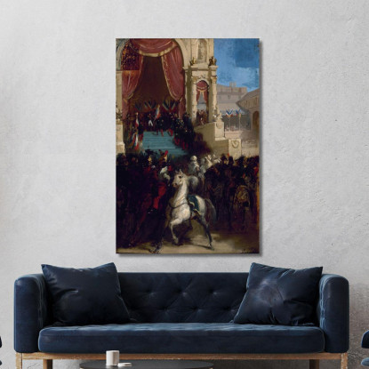 Distribuzione Delle Aquile E Benedizione Delle Bandiere Il 10 Maggio 1852 Al Champ-De-Mars Isidore Pils ipl7 quadro stampato su