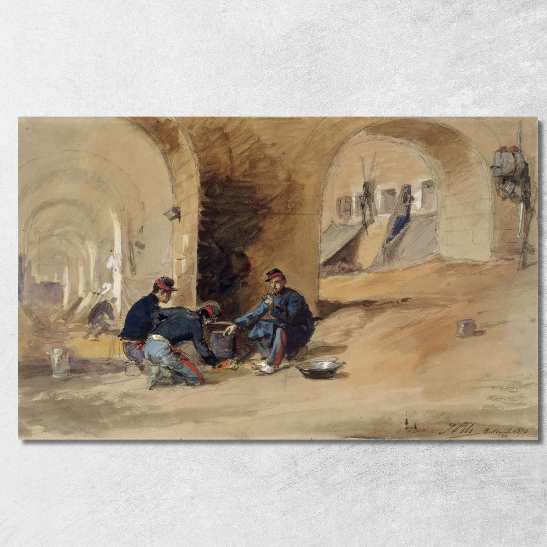 Mobili Sotto Il Viadotto Di Auteuil Isidore Pils ipl15 quadro stampato su tela