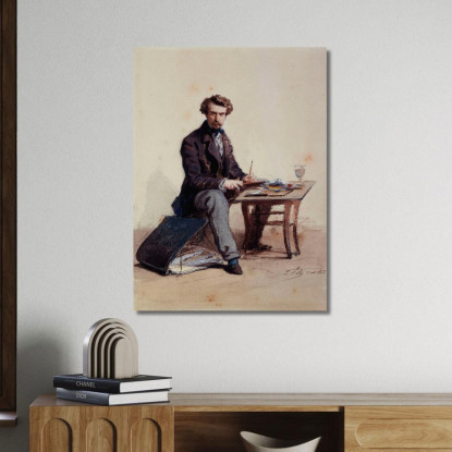 Ritratto Dell'Artista Isidore Pils ipl16 quadro stampato su tela