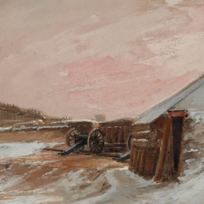 Assedio Di Parigi Bastione 63 11 Gennaio 1871 Isidore Pils ipl20 quadro stampato su tela