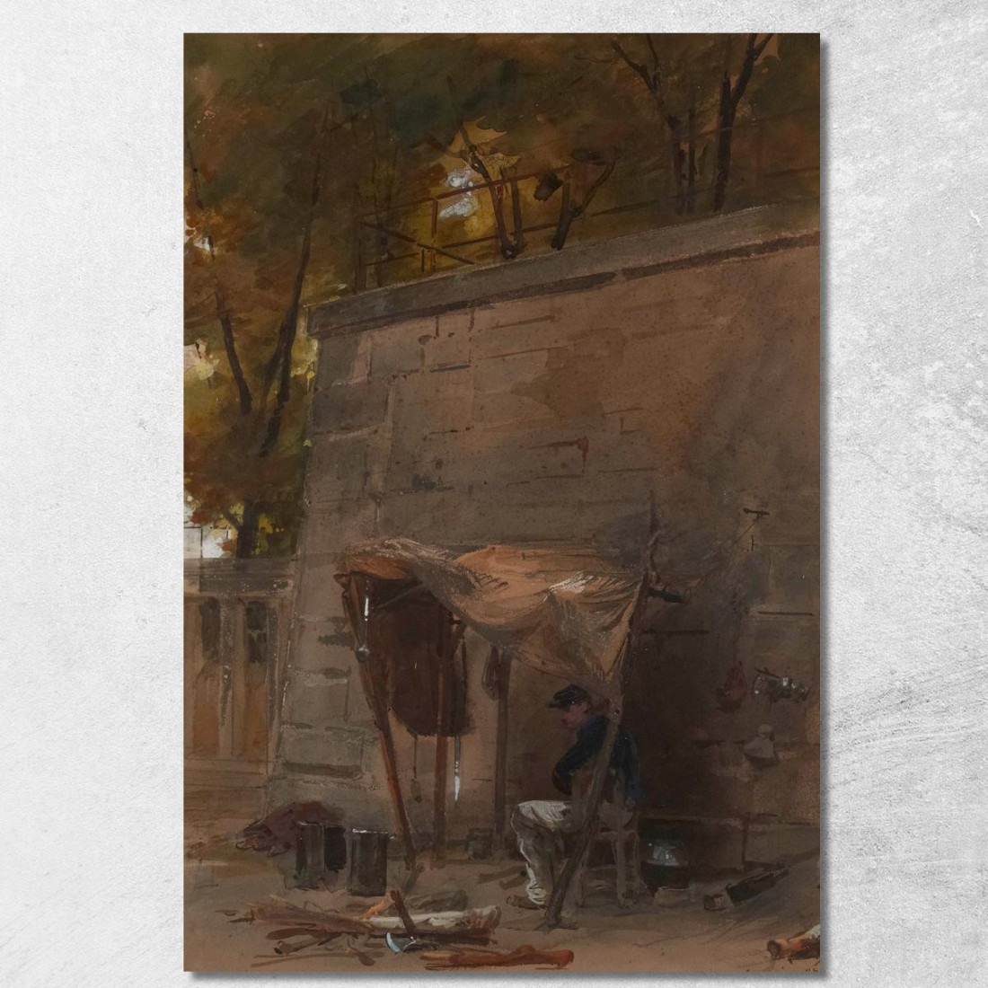 Soldato 30 Giugno 1871 Isidore Pils ipl22 quadro stampato su tela