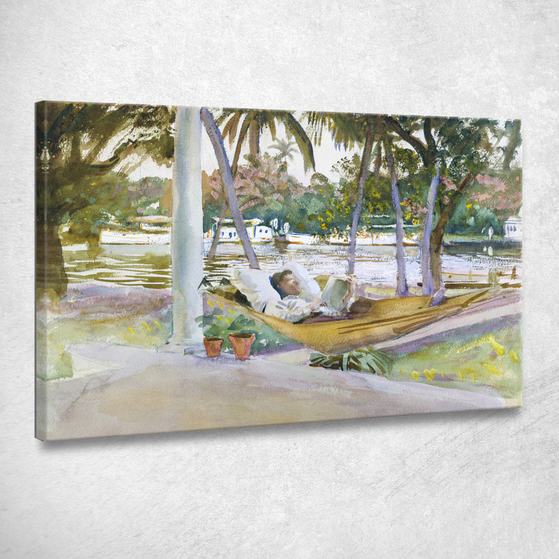 Figura In Amaca Florida John Singer Sargent jss74 quadro stampato su tela