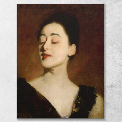 Studio Alla Lampada Di Flora Priestley John Singer Sargent jss76 quadro stampato su tela