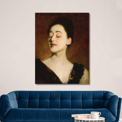 Studio Alla Lampada Di Flora Priestley John Singer Sargent jss76 quadro stampato su tela