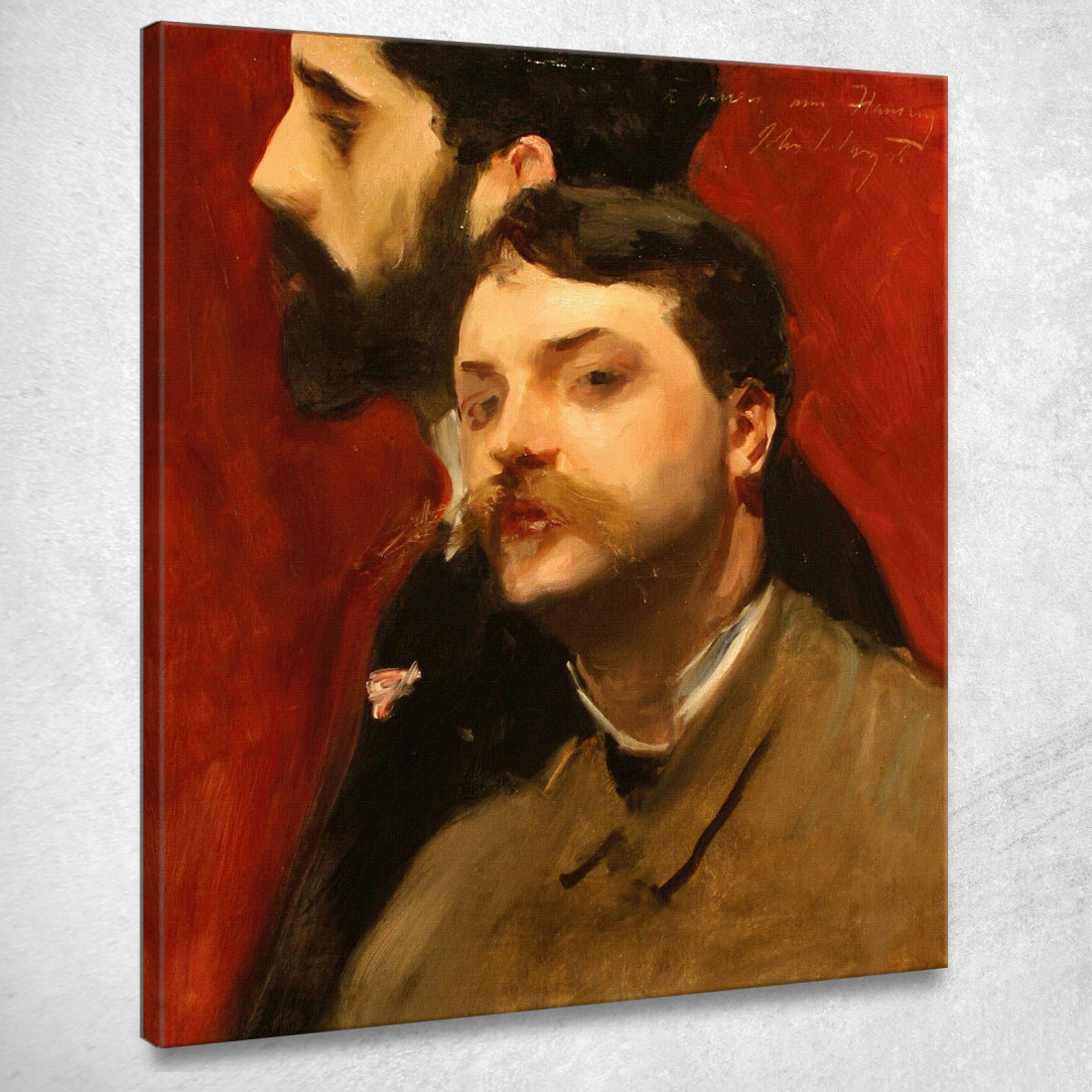 François Flameng E Paul Helleu John Singer Sargent jss80 quadro stampato su tela