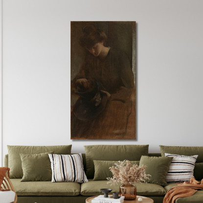 Un Lavoratore John White Alexander jwa2 quadro stampato su tela