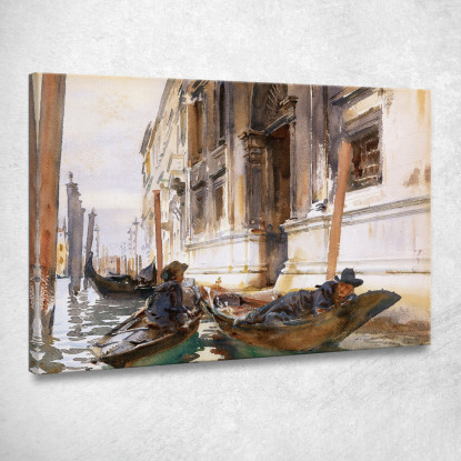 Siesta Dei Gondolieri John Singer Sargent jss95 quadro stampato su tela