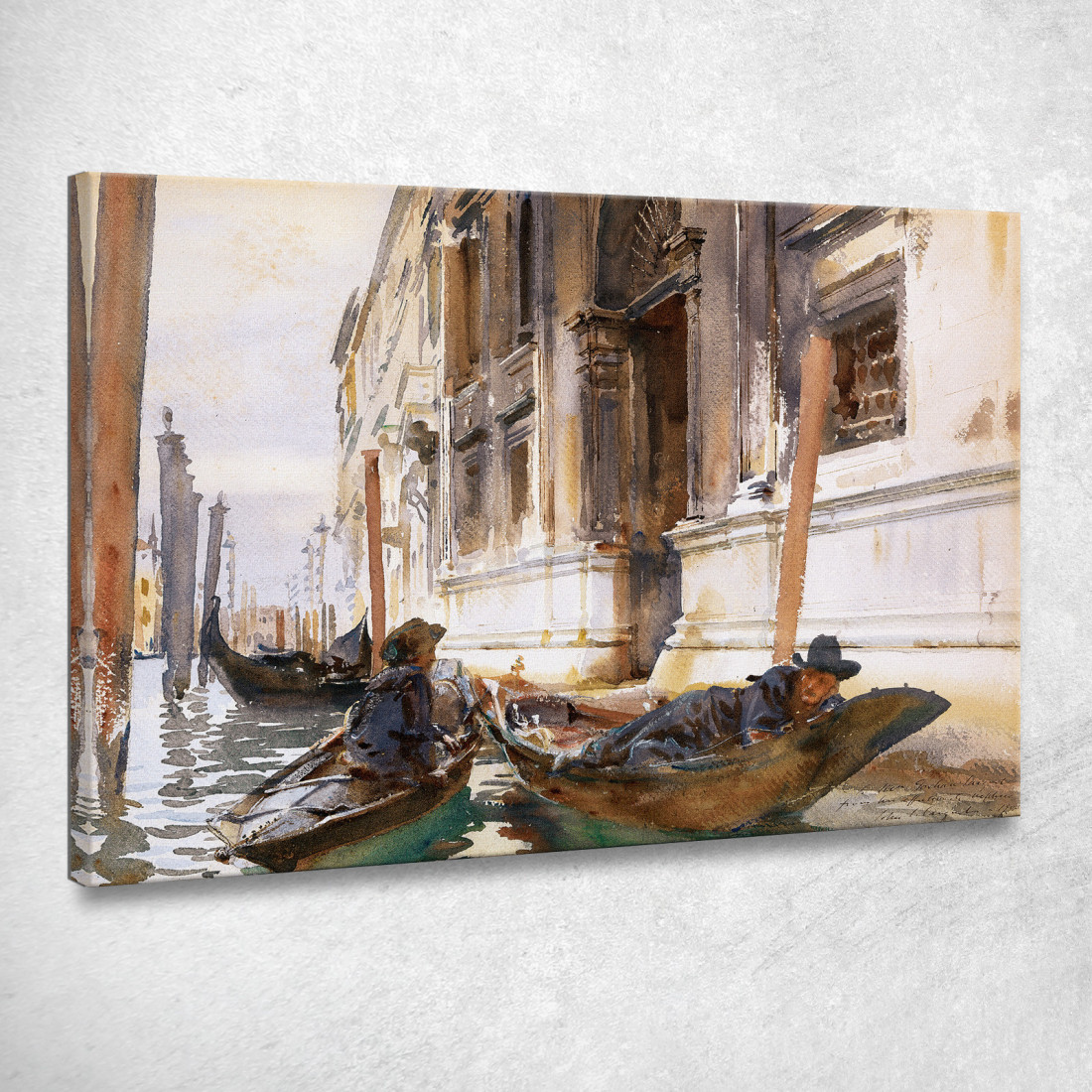 Siesta Dei Gondolieri John Singer Sargent jss95 quadro stampato su tela