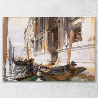 Siesta Dei Gondolieri John Singer Sargent jss95 quadro stampato su tela