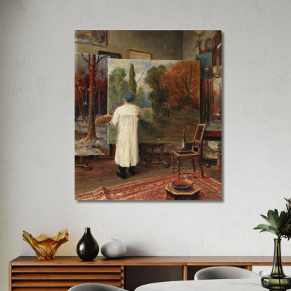 Nel Suo Atelier Julius Sergius Klever jsk12 quadro stampato su tela