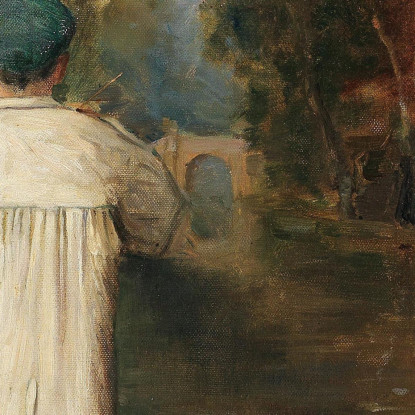 Nel Suo Atelier Julius Sergius Klever jsk12 quadro stampato su tela