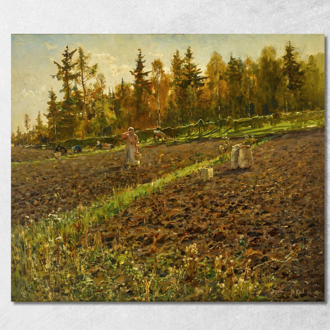 I Raccoglitori Di Patate Julius Sergius Klever jsk22 quadro stampato su tela