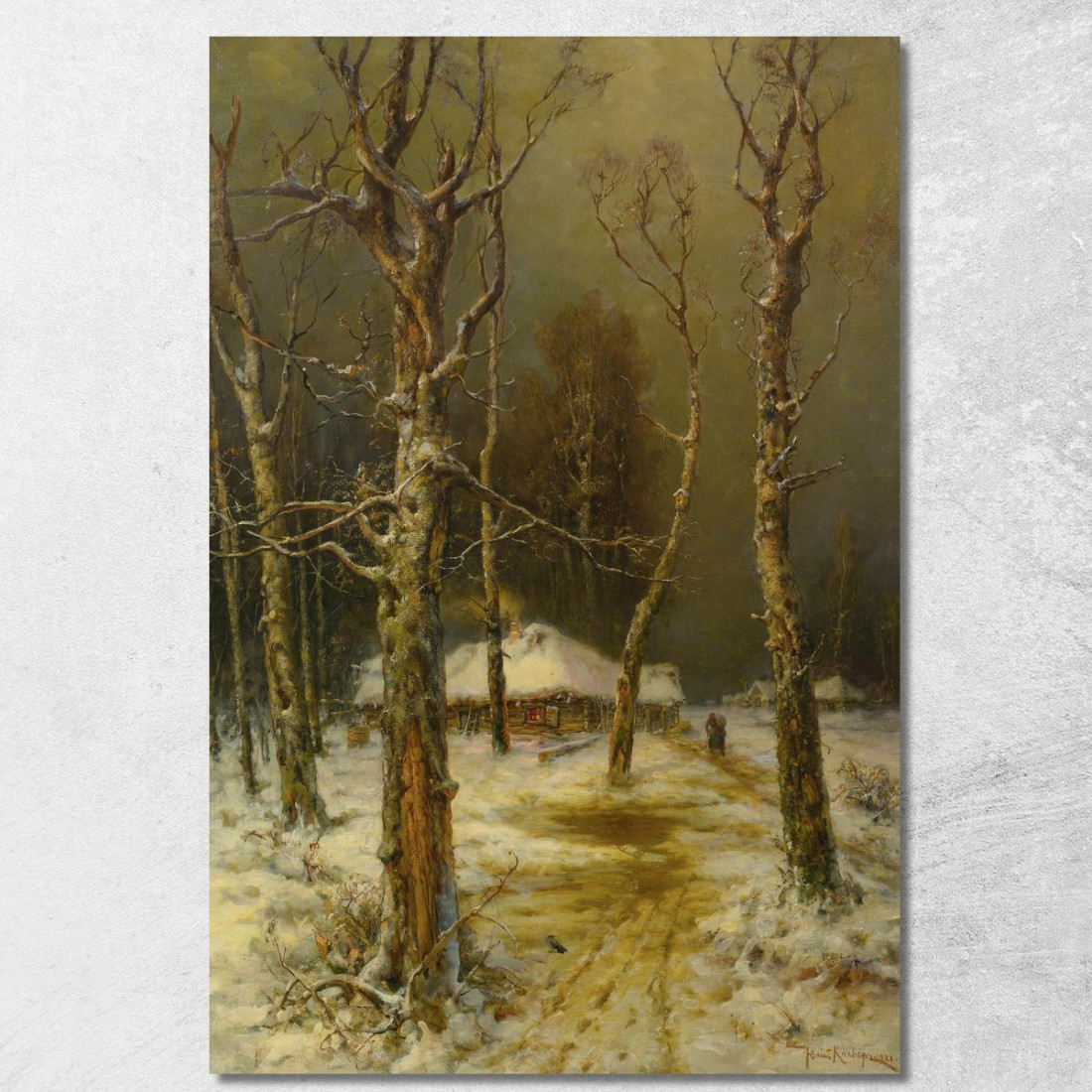 Inverno In Russia Julius Sergius Klever jsk26 quadro stampato su tela