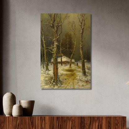 Inverno In Russia Julius Sergius Klever jsk26 quadro stampato su tela