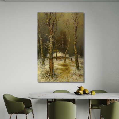 Inverno In Russia Julius Sergius Klever jsk26 quadro stampato su tela