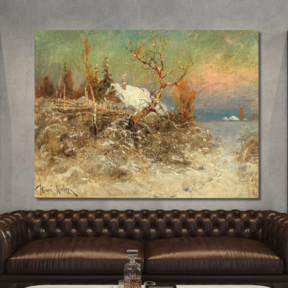 Inverno Sulla Costa Baltica Julius Sergius Klever jsk28 quadro stampato su tela