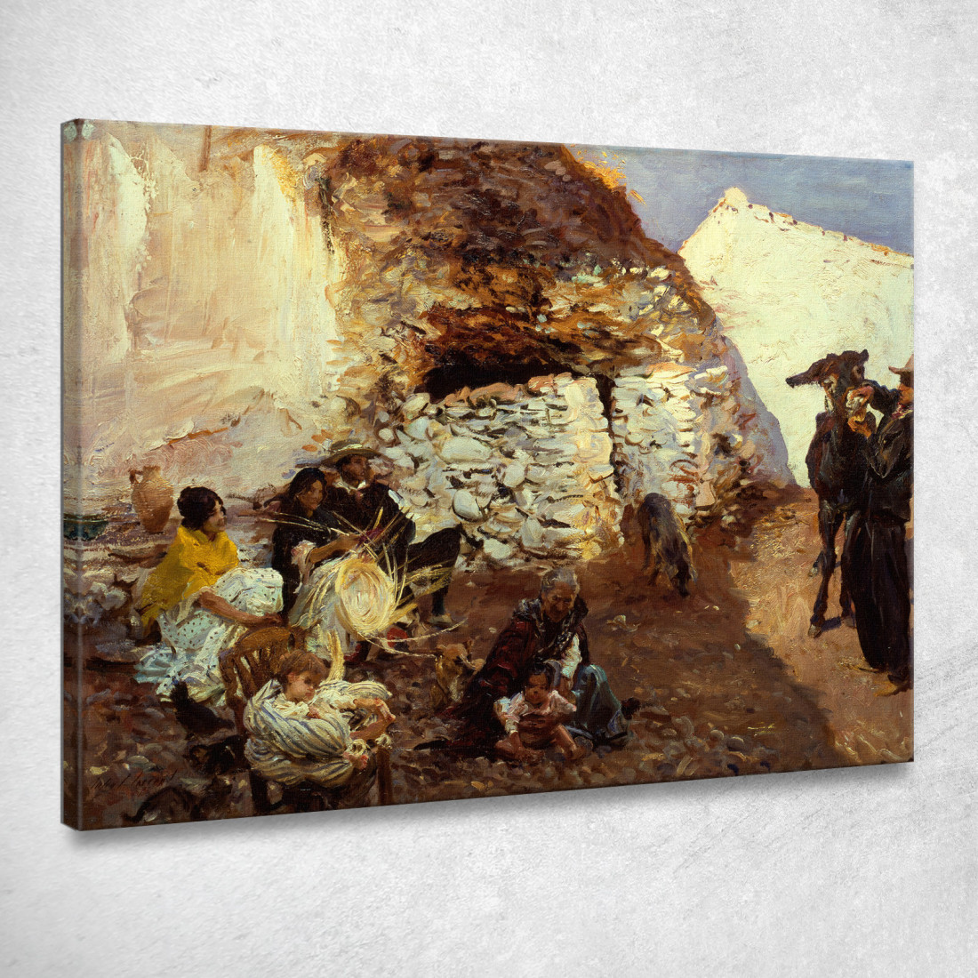 Accampamento Zingaro John Singer Sargent jss101 quadro stampato su tela