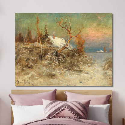 Inverno Sulla Costa Baltica Julius Sergius Klever jsk28 quadro stampato su tela