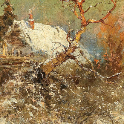 Inverno Sulla Costa Baltica Julius Sergius Klever jsk28 quadro stampato su tela