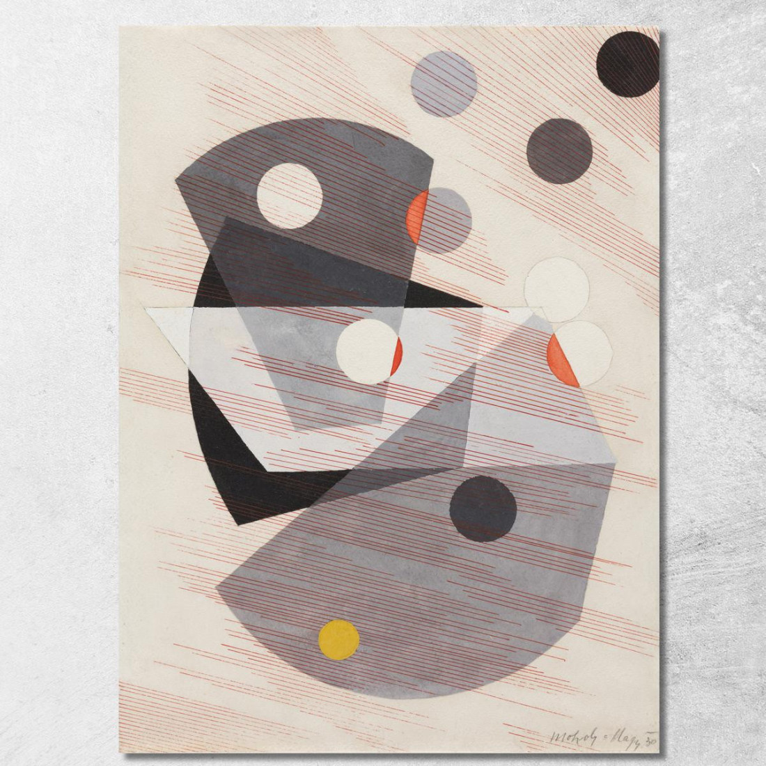 Sovrapposizioni Grigie László Moholy-Nagy lmn23 quadro stampato su tela