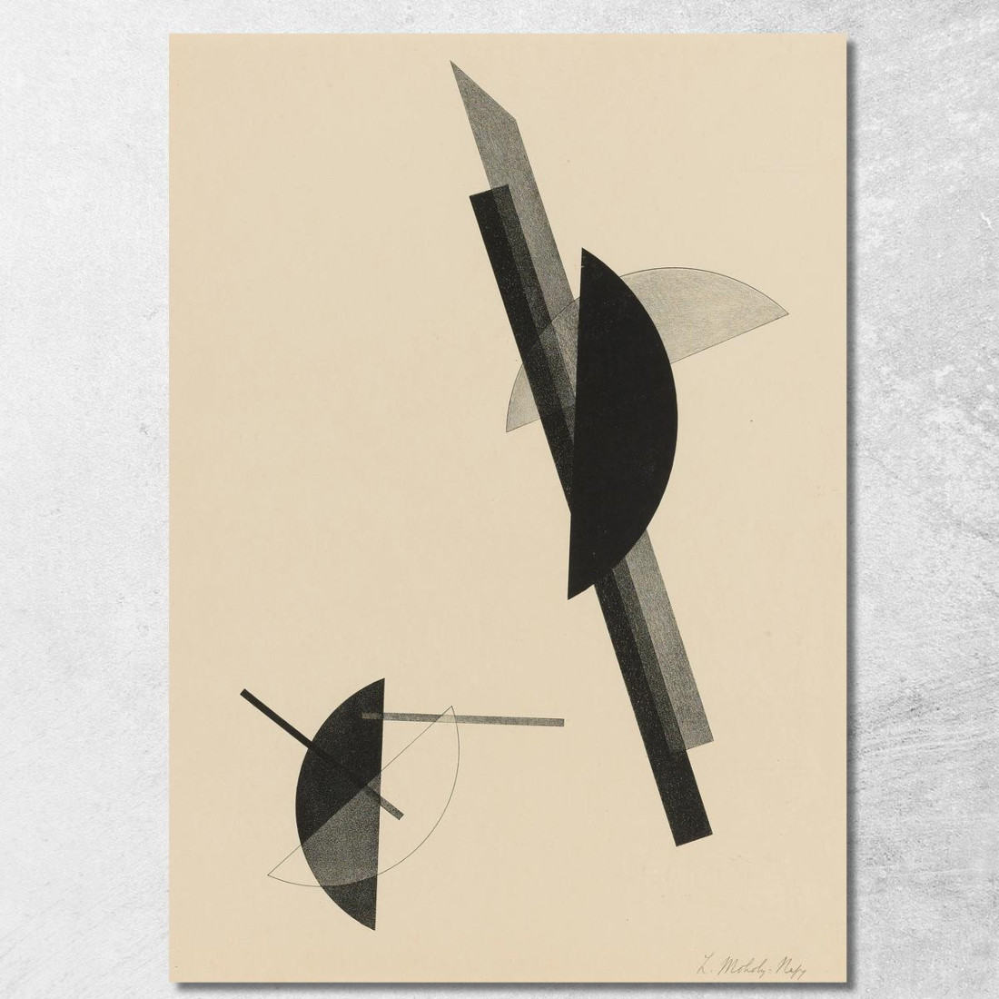 Kestnermappe Composizione Una Tavola Passuth 125 László Moholy-Nagy lmn25 quadro stampato su tela