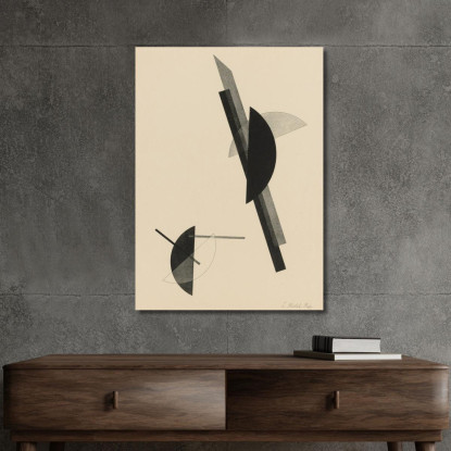 Kestnermappe Composizione Una Tavola Passuth 125 László Moholy-Nagy lmn25 quadro stampato su tela