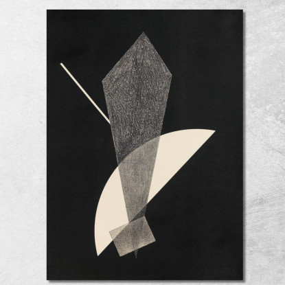 Costruzione V László Moholy-Nagy lmn28 quadro stampato su tela